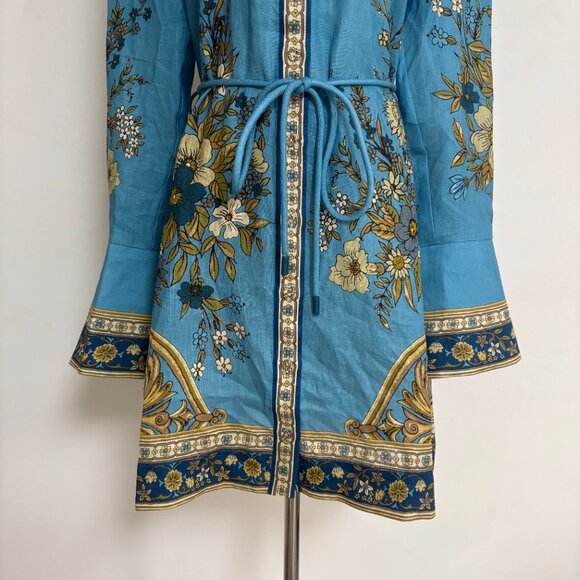 Alemais Cassie Mini Dress in Blue - Picture 7 of 15